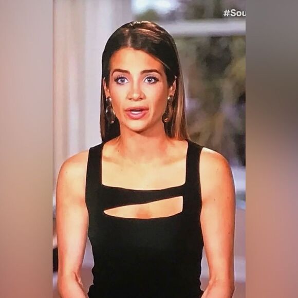 Helmut Lang Black Gala Knit Square Neck Cut Out Bodycon Dress Southern Charm L - Picture 1 of 8